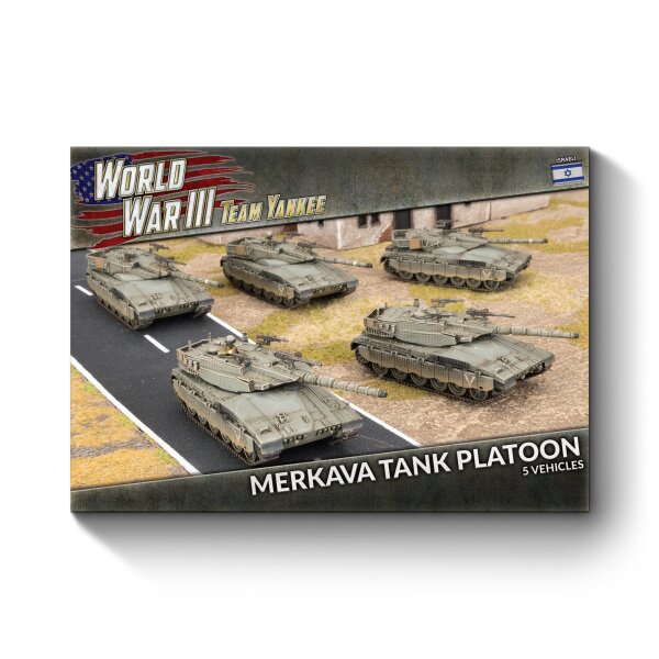 Team Yankee Israel Merkava 3 Tank Platoon (WWIII x5 Tanks Plastic)
