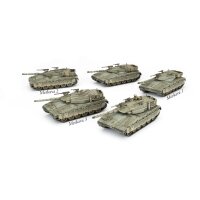 Team Yankee Israel Merkava 3 Tank Platoon (WWIII x5 Tanks Plastic)