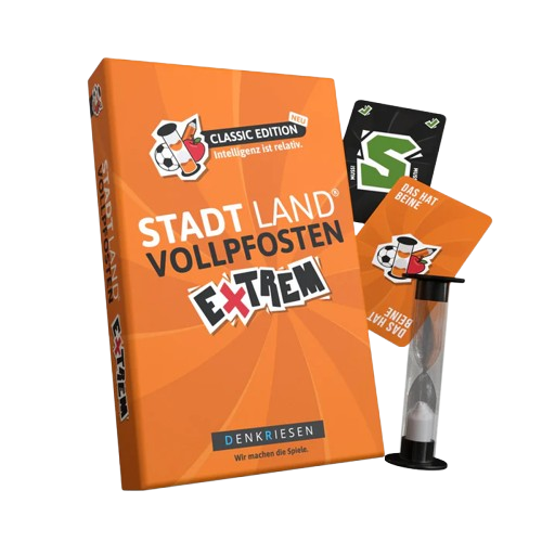 Stadt Land Vollpfosten® | Extrem - Classic Edition - Intelligenz ist relativ