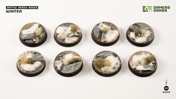 Winter - Round 28mm (x8)