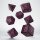 Würfelset: 7 Würfel mehrseitig Runic Shimmering black with magenta Dice Set