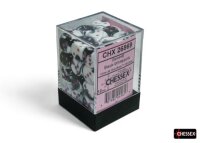 Würfelset: 36 Würfel 6-seitig Gemini® 12mm d6 Black-White/pink Dice Block™ (36 dice)