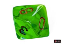 Würfelset: 7 Würfel mehrseitig Gemini® Polyhedral Plasma Green-Teal/orange Luminary™ 7-Die Set