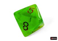 Würfelset: 7 Würfel mehrseitig Gemini® Polyhedral Plasma Green-Teal/orange Luminary™ 7-Die Set