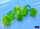 Würfelset: 7 Würfel mehrseitig Gemini® Polyhedral Plasma Green-Teal/orange Luminary™ 7-Die Set