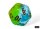 Würfelset: 7 Würfel mehrseitig Gemini® Polyhedral Plasma Green-Teal/orange Luminary™ 7-Die Set
