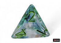 Würfelset: 7 Würfel mehrseitig Borealis® Polyhedral Kelp/light green Luminary™ 7-Die Set