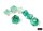 Würfelset: 7 Würfel mehrseitig Borealis® Polyhedral Kelp/light green Luminary™ 7-Die Set