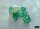 Würfelset: 7 Würfel mehrseitig Borealis® Polyhedral Kelp/light green Luminary™ 7-Die Set