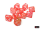 Würfelset: 10 Würfel zehnseitig Festive® Dahlia/white Luminary™ Set of Ten d10s