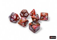 Würfelset: 7 Würfel mehrseitig Festive® Polyhedral Symphony™/white 7-Die Set