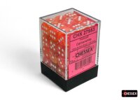 Würfelset: 36 Würfel 6-seitig Festive® 12mm d6 Dahlia/white Dice Block™ (36 dice)
