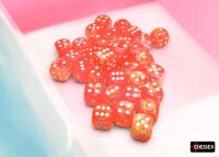 Würfelset: 36 Würfel 6-seitig Festive® 12mm d6 Dahlia/white Dice Block™ (36 dice)