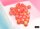 Würfelset: 36 Würfel 6-seitig Festive® 12mm d6 Dahlia/white Dice Block™ (36 dice)