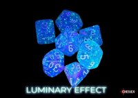 Würfelset: 7 Würfel mehrseitig Nebula® Polyhedral Aura™/white Luminary™ 7-Die Set