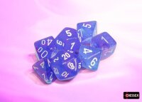 Würfelset: 7 Würfel mehrseitig Nebula® Polyhedral Aura™/white Luminary™ 7-Die Set