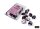 Würfelset: 10 Würfel zehnseitig Gemini® Black-White/pink Set of Ten d10s