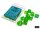 Würfelset: 10 Würfel zehnseitig Gemini® Plasma Green-Teal/orange Luminary™ Set of Ten d10s
