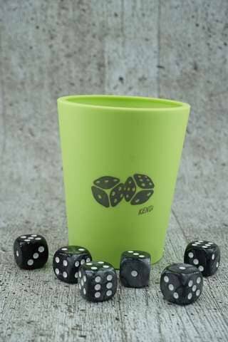 Würfelbecher - ToosMaster - Apfelgrün - Good Luck