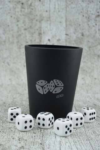 Würfelbecher - ToosMaster - Schwarz - Good Luck