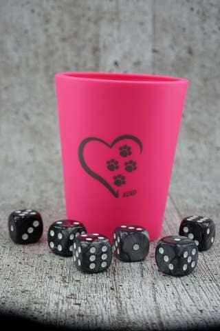 Würfelbecher - ToosMaster - Pink - Pfotenliebe
