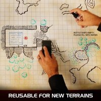 ENHANCE Tabletop RPGs Deluxe RPG Grid Mat Campaign Kit