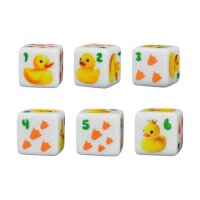 Würfelset: 12 Würfel sechsseitig D6:Duck
