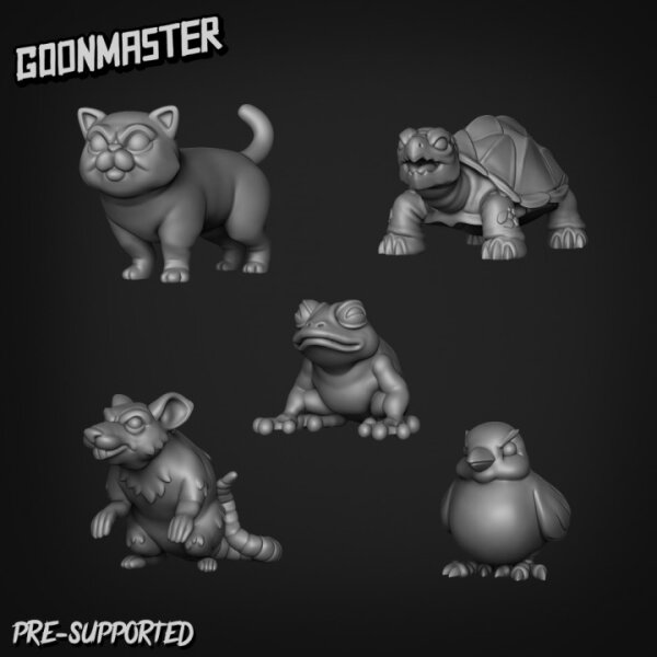 Goonmaster: Set 38 - Animal Familiar (3D-Druck)