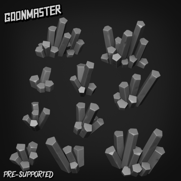 Goonmaster: Set 246 - Crystal Blocks (3D-Druck)