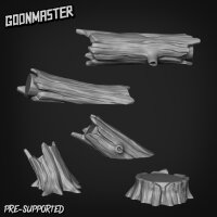 Goonmaster: Set 28 - Logs & Stumps (3D-Druck)