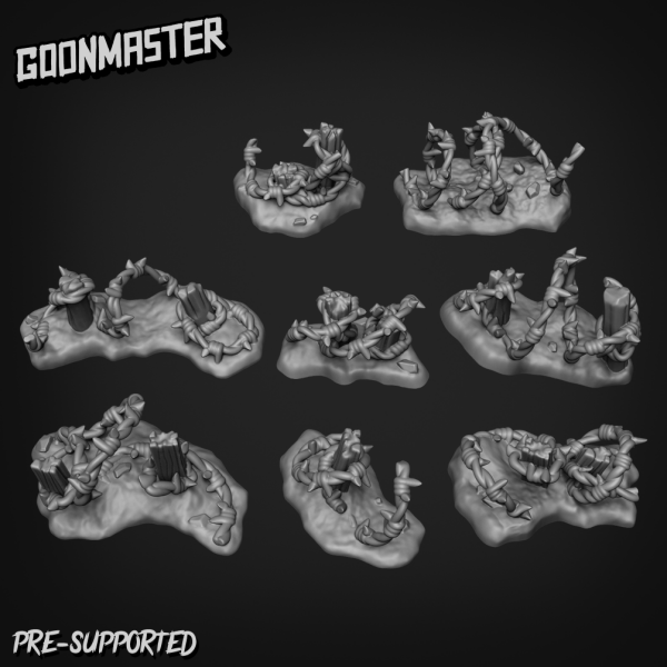 Goonmaster: Set 234 - Barbed Wire (3D-Druck)