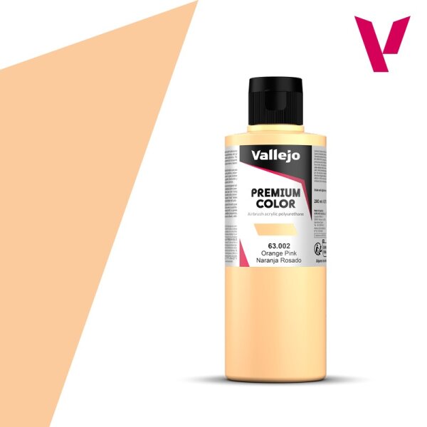 Vallejo Premium: Orange Pink (Polyu.) (200ml)