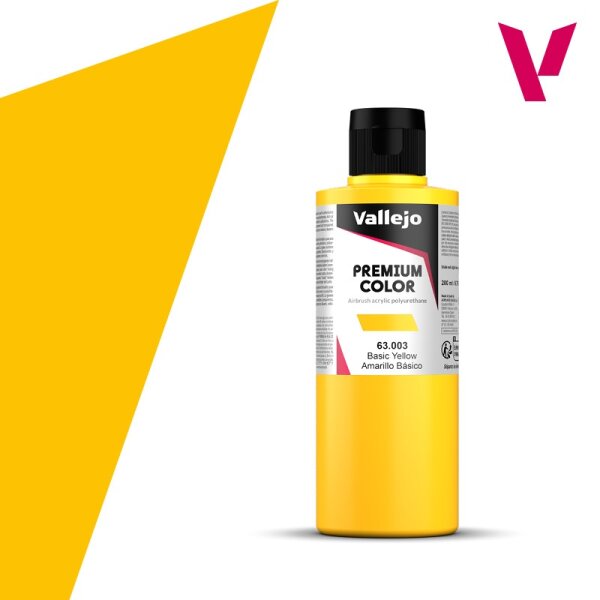 Vallejo Premium: Basic Yellow (Polyu.) (200ml)