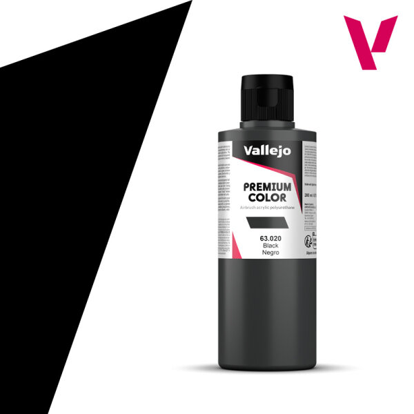 Vallejo Premium: Black (Polyu.) (200ml)