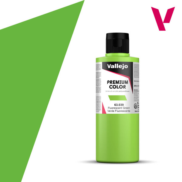 Vallejo Premium: Fluorescent Green (200ml)