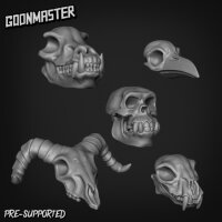 Goonmaster: Set 067 - Animal Skulls (3D-Druck)