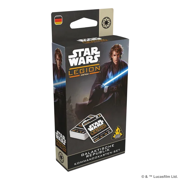 Star Wars: Legion – Galaktische Republik - Kommandokarten-Set (DE)