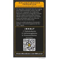 Star Wars: Legion – Galaktisches Imperium - Kommandokarten-Set (DE)