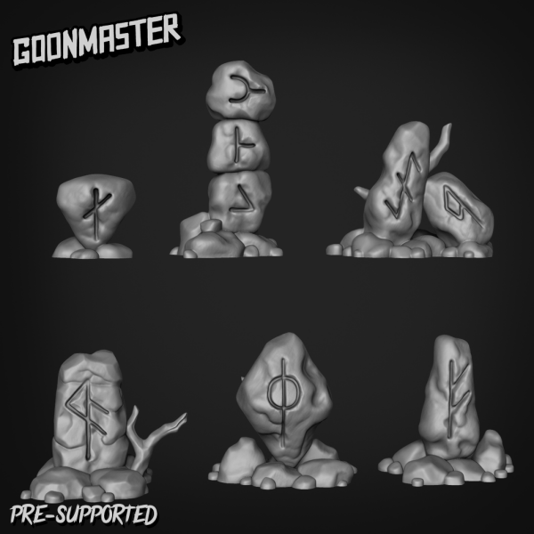 Goonmaster: Set 255 - Runestones (3D-Druck)