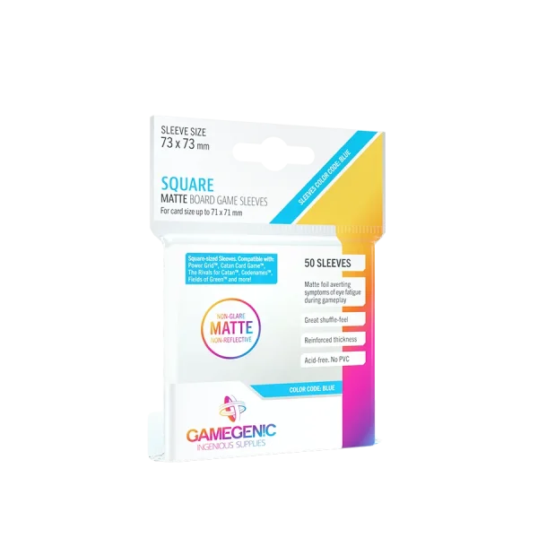 Gamegenic MATTE Square-Sized Sleeves Clear