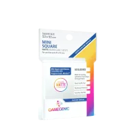 Gamegenic MATTE Mini Square-Sized Sleeves Clear