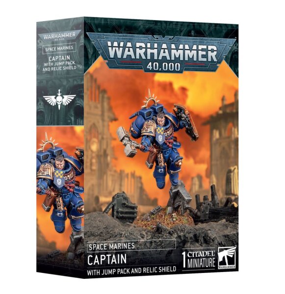 Space Marines: Captain mit Sprungmodul und Ehrenschild