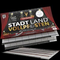 Stadt Land Vollpfosten®: Spielblock - Film Edition (DE)