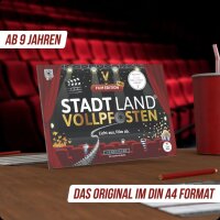 Stadt Land Vollpfosten®: Spielblock - Film Edition (DE)