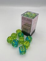 Würfelset: Gemini 16mm W6 Green-Teal/yellow...