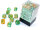 Würfelset: 36 Würfel, Nebula 12mm d6 Spring/white Luminary Block