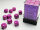 Würfelset: 36 Würfel, Opaque 12mm d6 Purple/white Block
