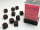 Würfelset: 36 Würfel, Opaque 12mm d6 Black/red Block