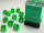 Würfelset: 36 Würfel, Translucent 12mm d6 Green/white Block
