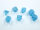 Würfelset: 7 Würfel mehrseitig Luminary Mini-Polyhedral Sky/silver